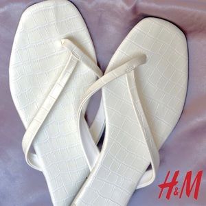 Albino Croc Sandals